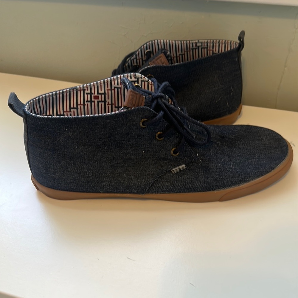 Blue hightop shoes, size 11 brand Ben Sherman